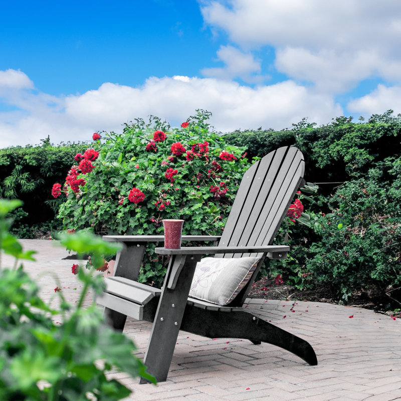 Chaise Adirondack en plastique , Noir