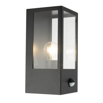 Brushed 24cm H Outdoor Wall Lantern