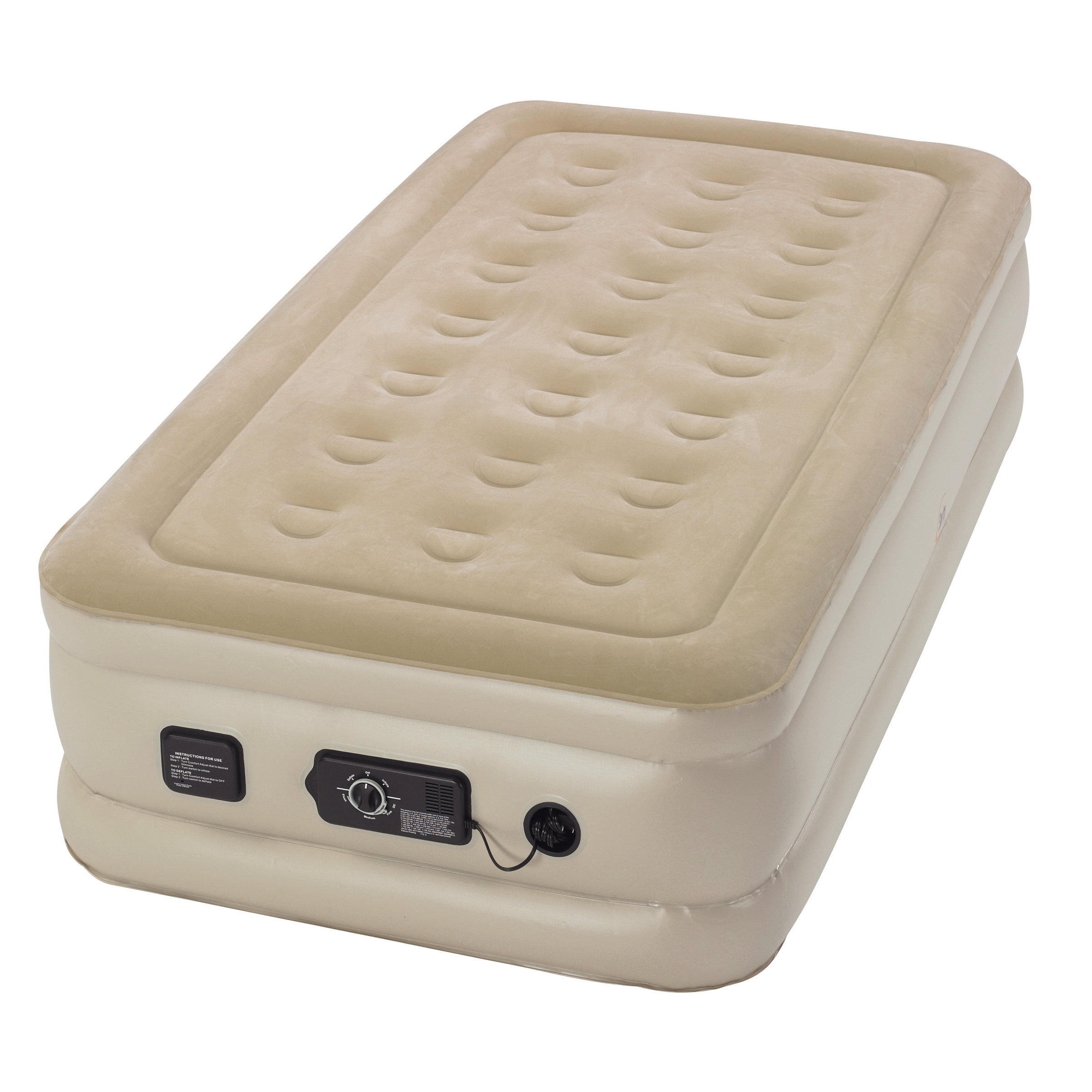 Twin inflatable mattress 2025 with built in pump