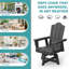 Chaise de salle à manger pivotante extérieure Hdpe-224950894