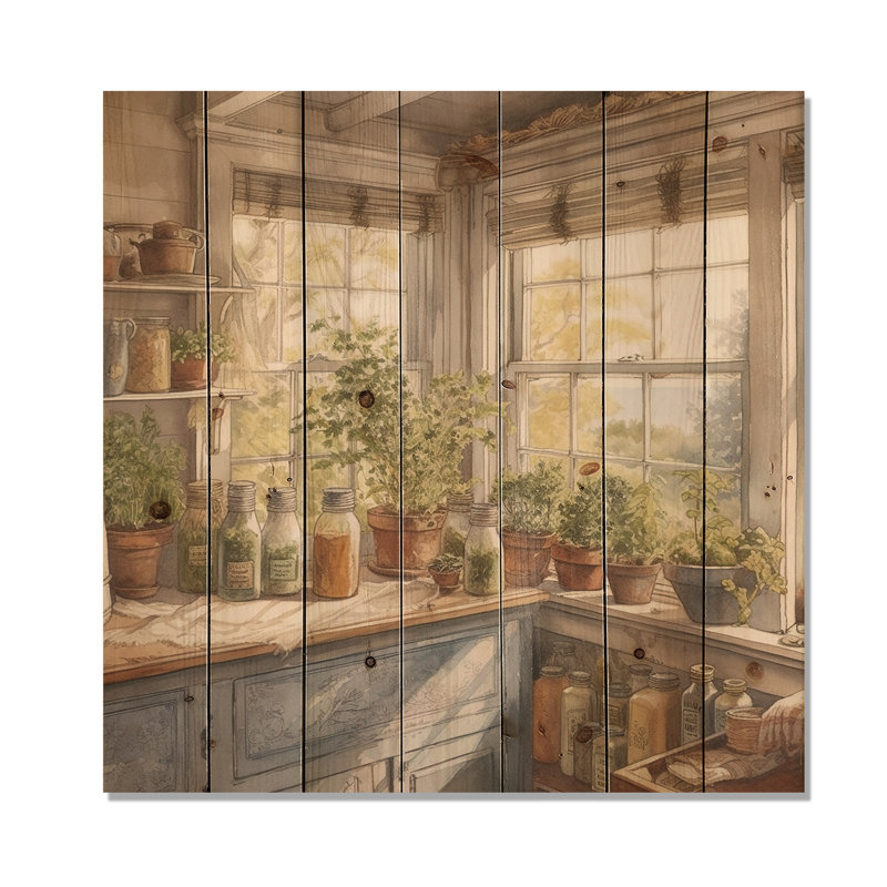 Hemuna - Charme champêtre sur bois de pin naturel, H 25 po x l 25 po