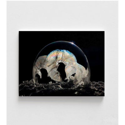 Glass Ball Boss Office Photography Print, Glam Glass House Decor, Dark Photography Print, Elegant Coworker Office Gift Idea