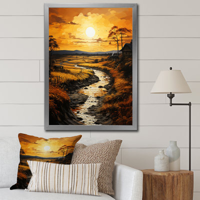 «Countryside Golden Field III», reproduction sur toile