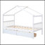 Lit en bois avec tiroirs-475882703