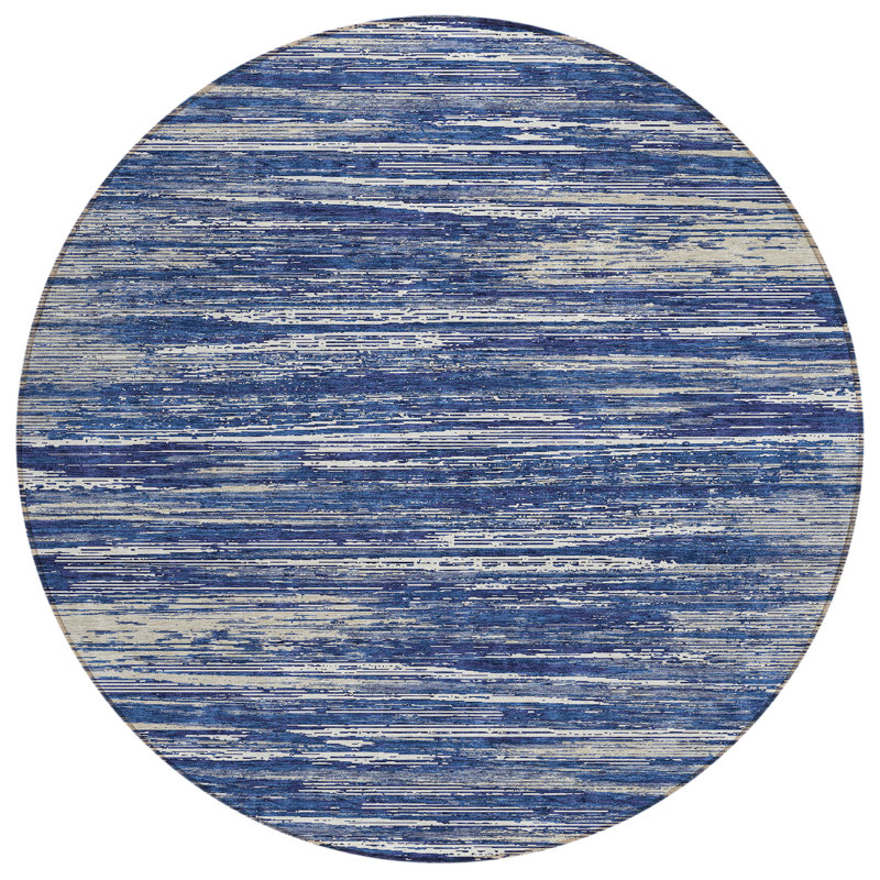 Malek Abstract Indoor / Outdoor Rug, Round 8'