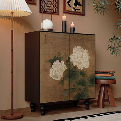 Armoire de rangement pour chaussures en bois massif