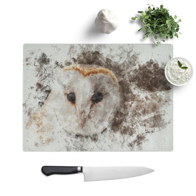 Barn Owl Vol.1 Watercolour Chopping Board