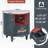 Modern Round Nightstand With Storage Drawer-1248229227