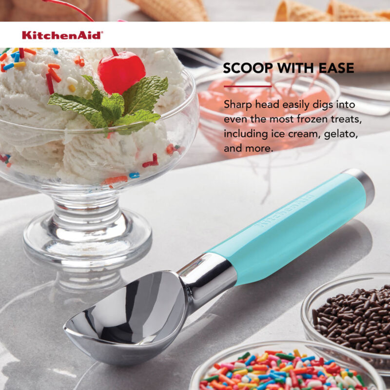 KitchenAid® Classic Ice Cream Scoop, Aqua Sky