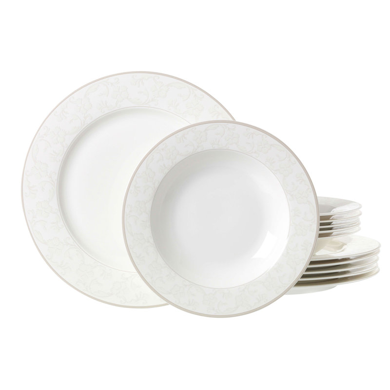 Piece Porcelain Dinnerware Set - Service for 6