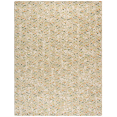 Genre 80% laine touffetée à la main 80%; Tapis 20% coton à chevrons