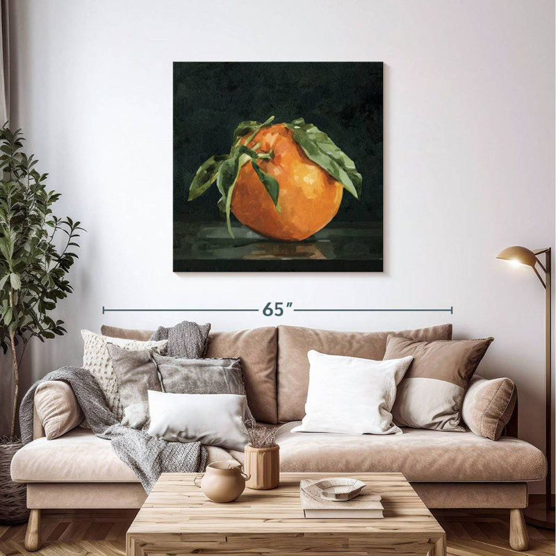 Yarlin Dark Orange Still Life II, 39" H x 39" W