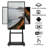 JYXCN 49" Smart Whiteboard Pro Wireless Sharing Interactive Dual System for Training Rooms, Classroom and Office