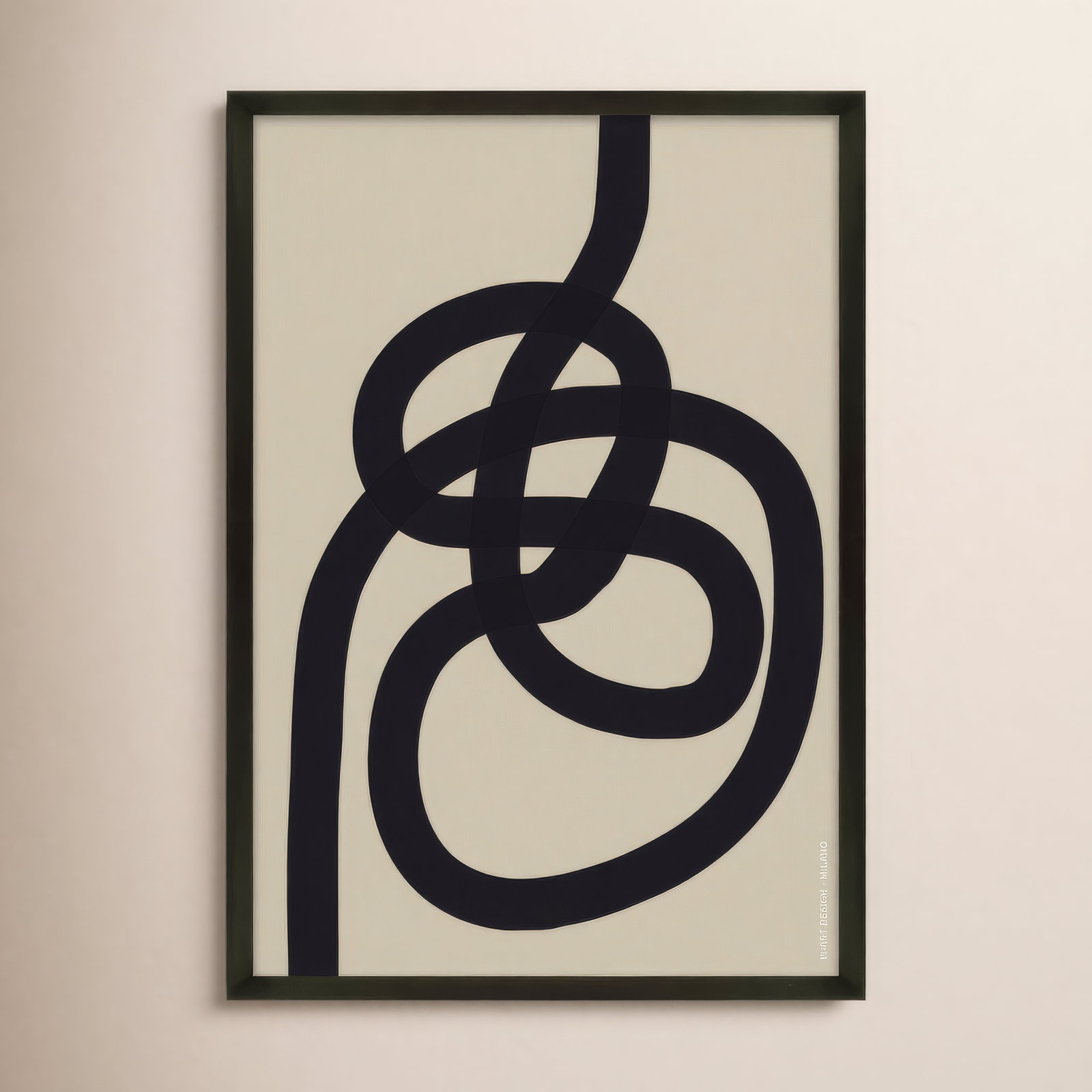 Intertwined 2 by Romina Gadler, Black Framed Paper, 20" H x 14" W x 1.25" D