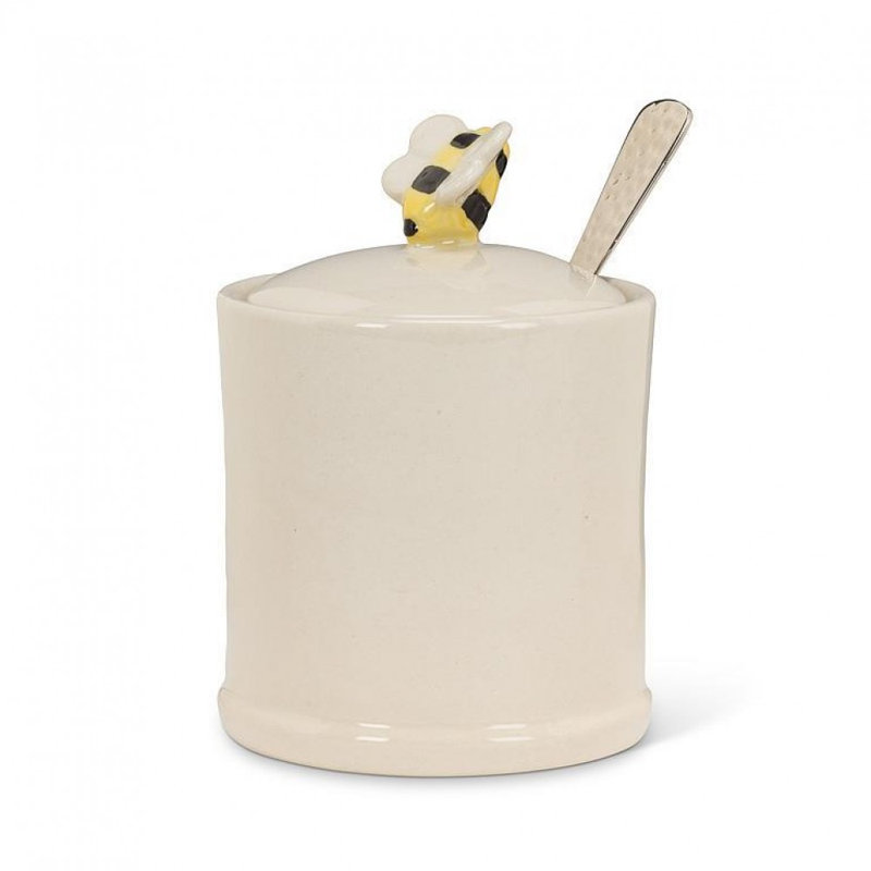 Covered With Bee Knob Jam Jar