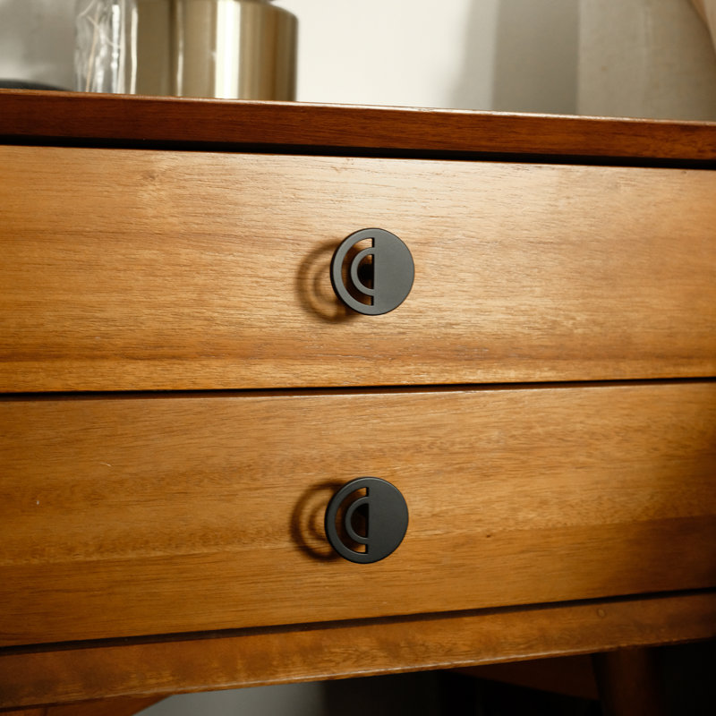 Horizon Circle Knob, Matte Black