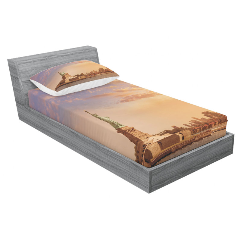 Microfiber Sheet Set, Twin XL Sheet Set with Fitted Sheet