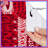 Red Abstract Circles Shower Curtains Extra Long-1910199035