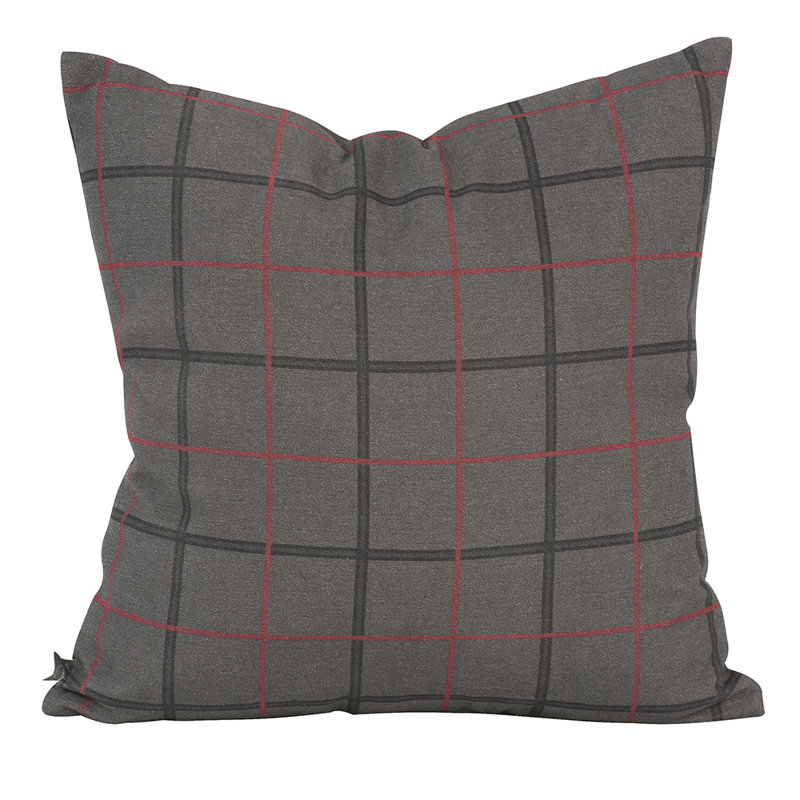 Coussin décoratif, 20 po x 20 po, Polyester, Gris ardoise