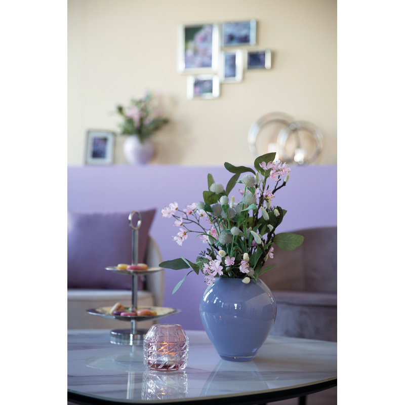 Livia Handmade Glass Table Vase, Blue
