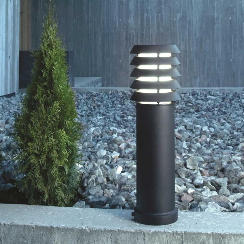 Matty Metal Pathway Light, 49cm H x 15cm W x 15cm D, Black, 60W Incandescent