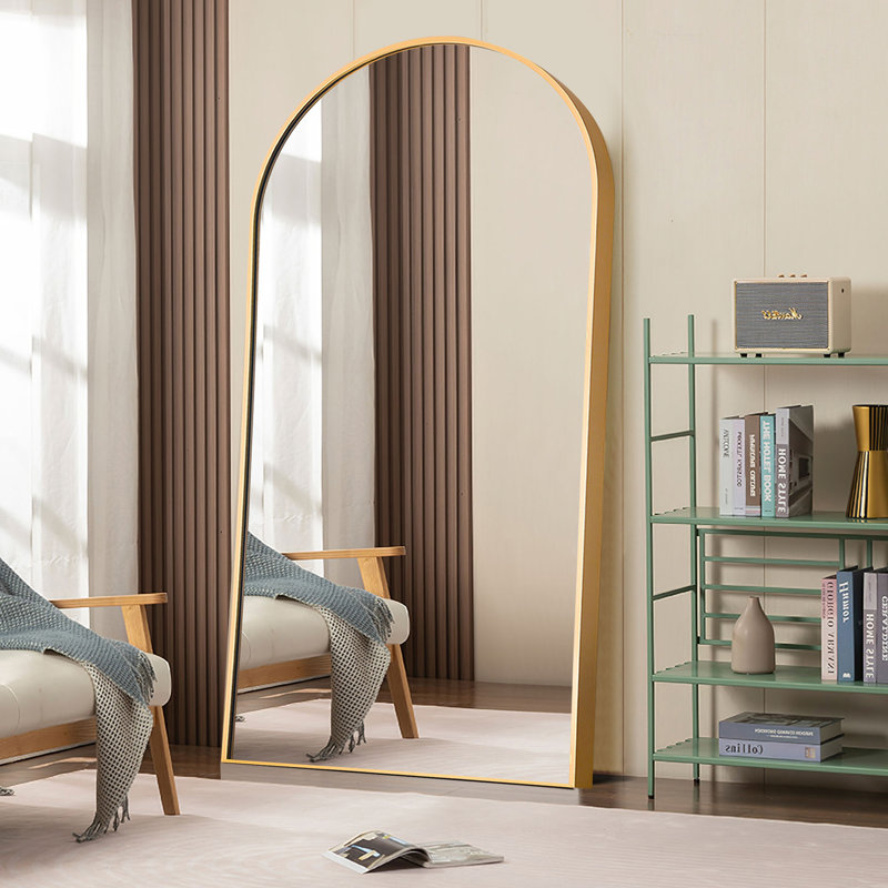 Miroir pleine grandeur Alirra, Doré, 71 po x 38 po