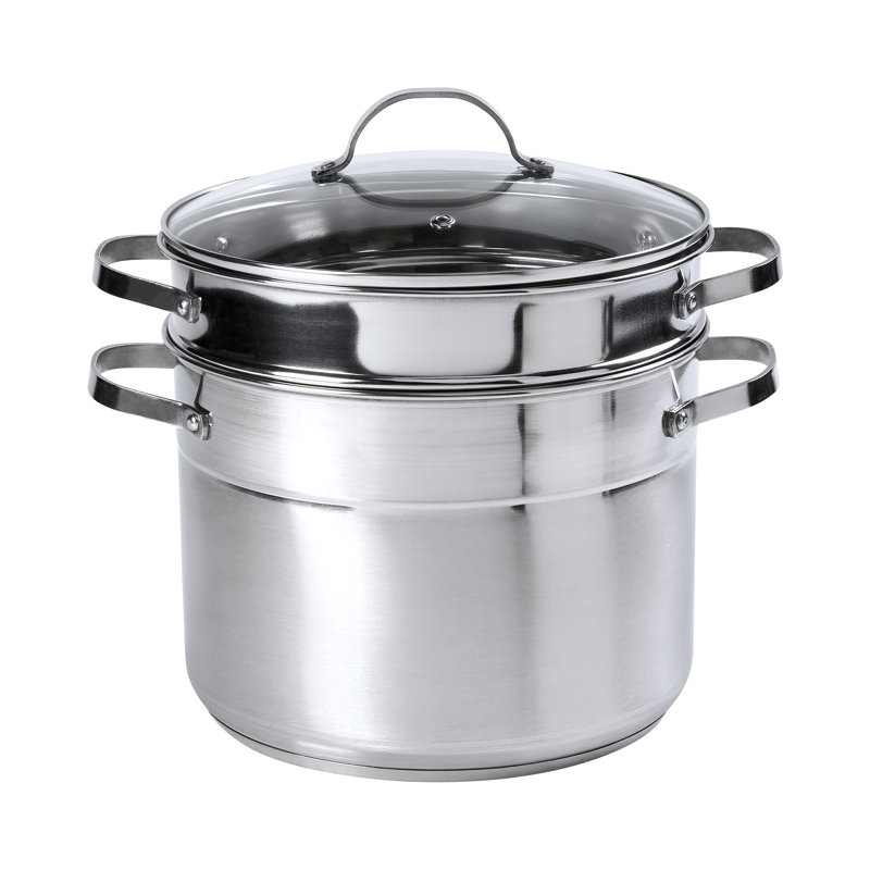 Denmark Cookware 3pc Stainless Steel Multi-Cooker, 8 Qt