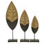 Ensemble de sculpture décorative en métal feuille d'or