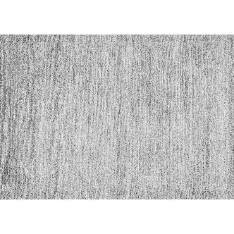 Tapis gris en laine / polyester tissé à la machine Mey Mey, Tapis de couloir 2 pi x 5 pi