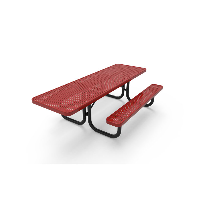 Table de pique-nique en plastique Dinan, Rouge