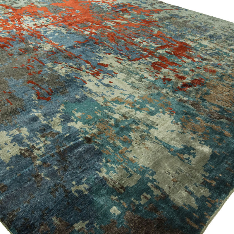 Hand Knotted Area Rug, Runner 2'6" x 10'
