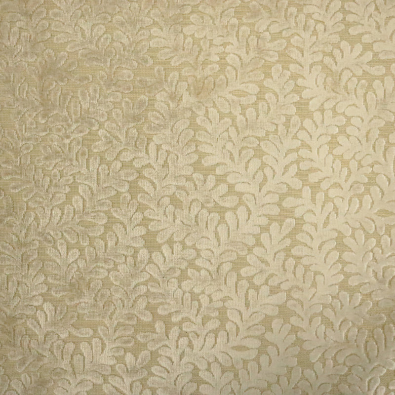 Fernleaf-Romeo Burnout Velvet Fabric, Oyster