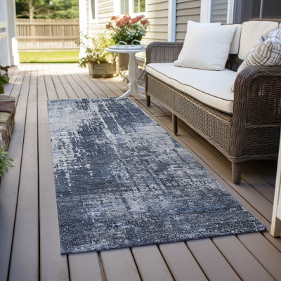 Lamanna Flatweave Washable Abstract Indoor / Outdoor Rug