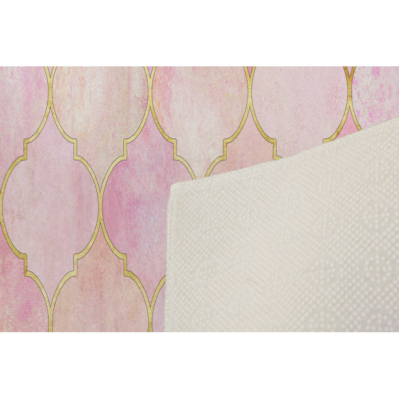 Soft Hall Carpet 2.6 x 4.9 Feet | 100% Polyester, 0.04 in Pile Height | Antibacterial, Non-Slip Underside | Woven with 3D Digital Printing | Machine Washable | Durable & Stylish for Entryways & Living Rooms