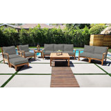 Huntington Outdoor 7 - Piece Teak Conversation Set
