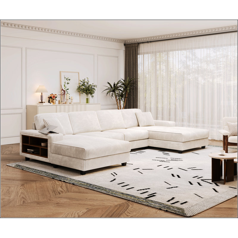 Convertible U-Shaped Combination Sofa