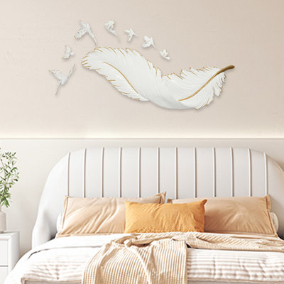 Resin Feather Wall Decor