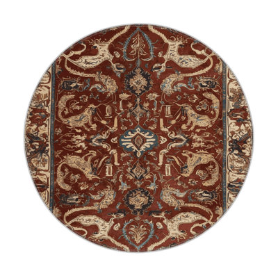 Tapis d'intérieur et d'extérieur brun Persian