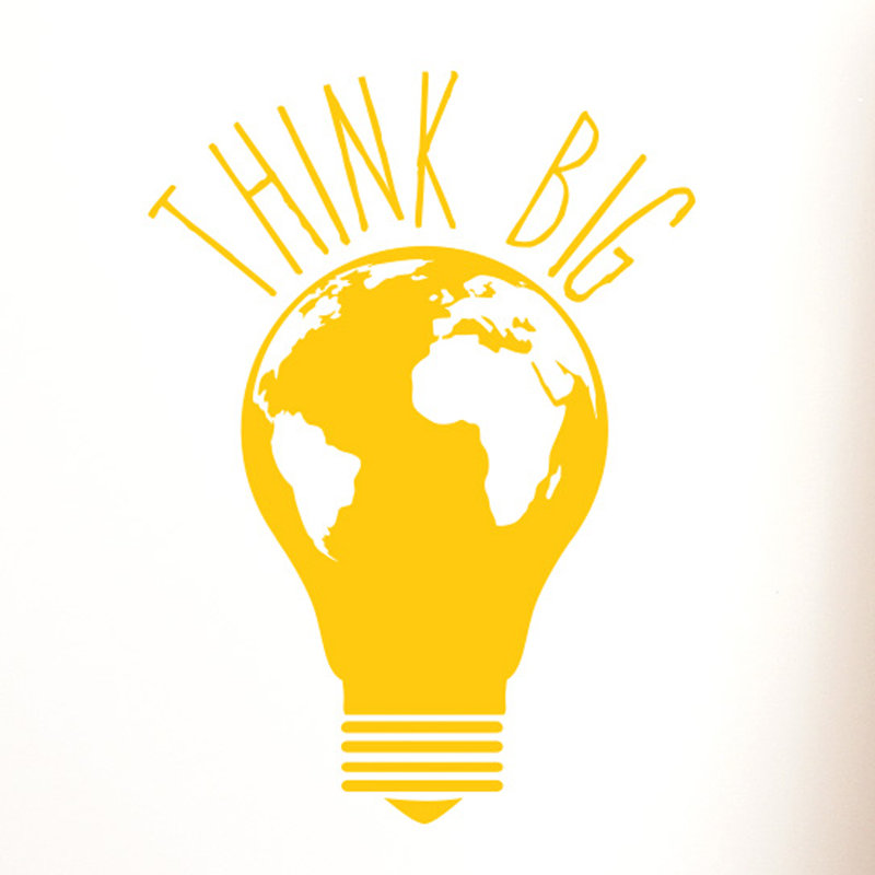 Wall Decal, Large, Dark Yellow