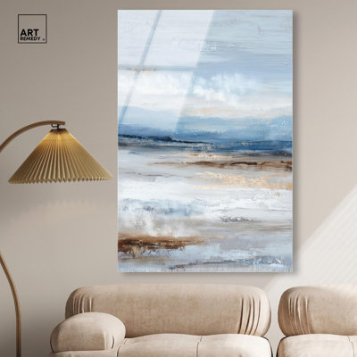 Oceanic Drift III Acrylic Print Coastal Wall Decor by Art Remedy, Ready to Hang, 36 x 54