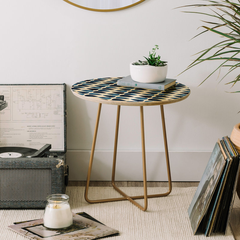 Solid Wood Top End Table