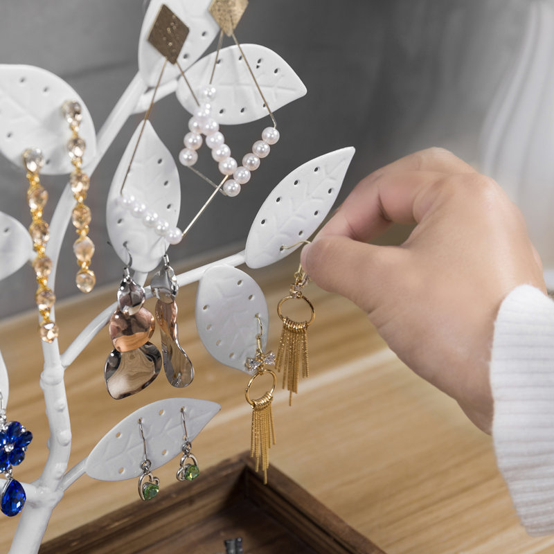 Metal Earring Rack Tree Jewellery Stand