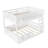 Full XL Over Queen/Full  Over Queen Bunk Bed With Ladder And Guardrails, Pegboard And Bookshelf, White-1315193055