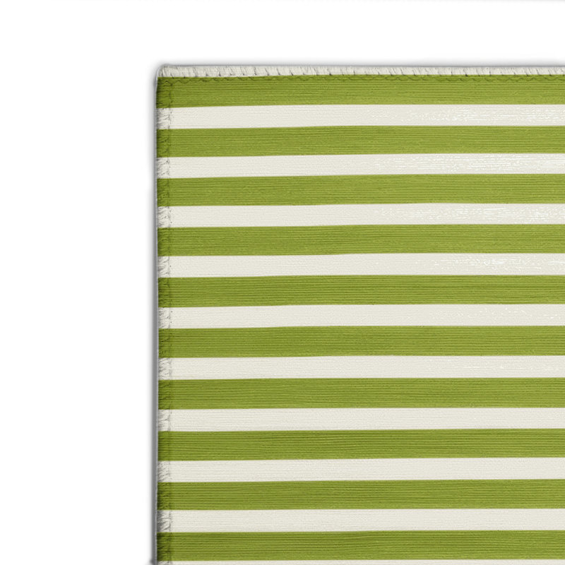 Tapis intérieur / extérieur beige HorizontalStripes, Rectangulaire 2 pi x 3 pi