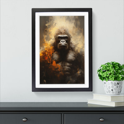 Gorilla Conceptual - Framed Print