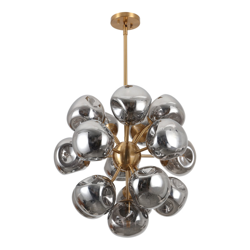 Iron 16-Light Chandelier
