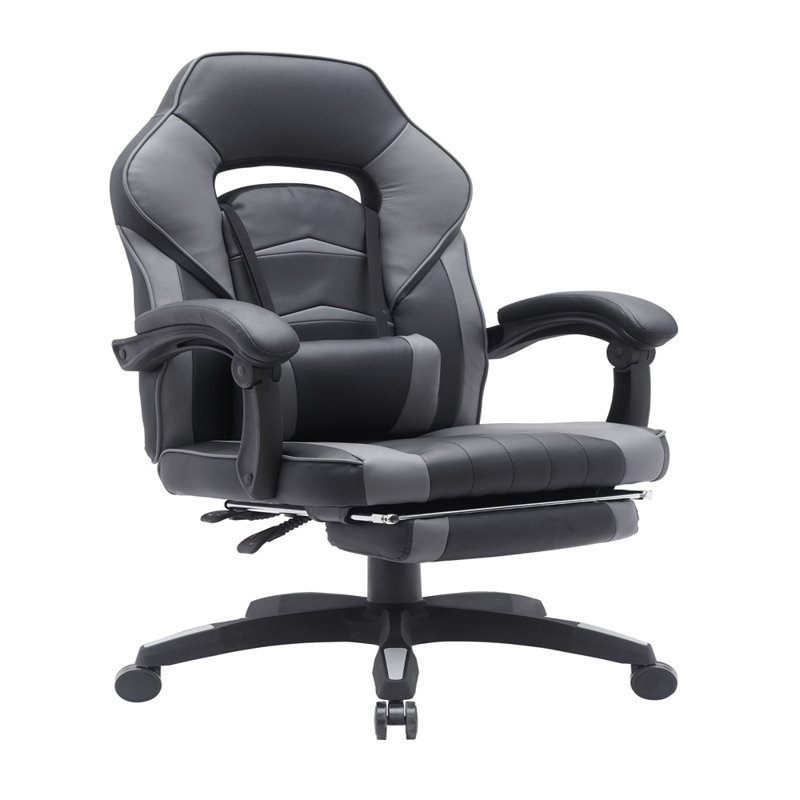 Fauteuil de jeu et de course pivotant réglable Inbox Zero