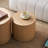 2-Pieces Round Wooden Nesting Coffee Table-1210383087