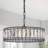 Baconton 3 - Light Dimmable Drum Chandelier
