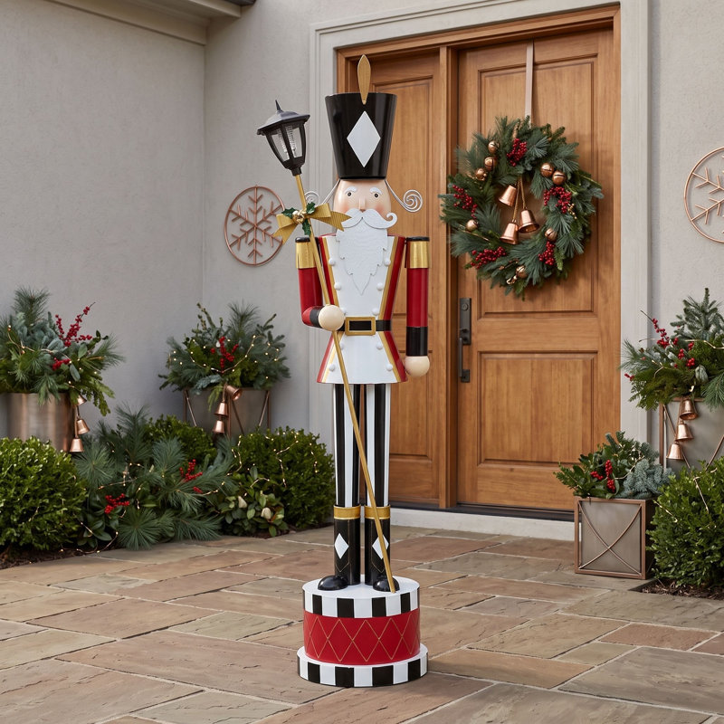 Metal Nutcracker for Holiday Decor
